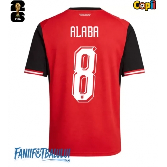 Austria David Alaba #8 Echipament de Fotbal Replică Mondial 2026 Copii Acasa (+ Șorturi)